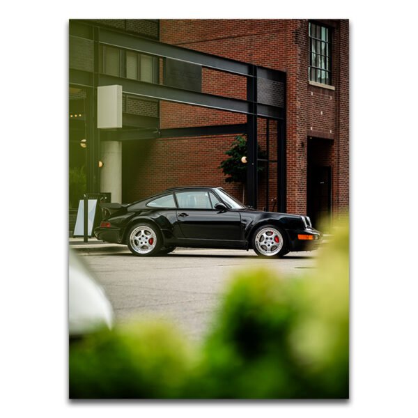 porsche 911 964 turbo poster white background