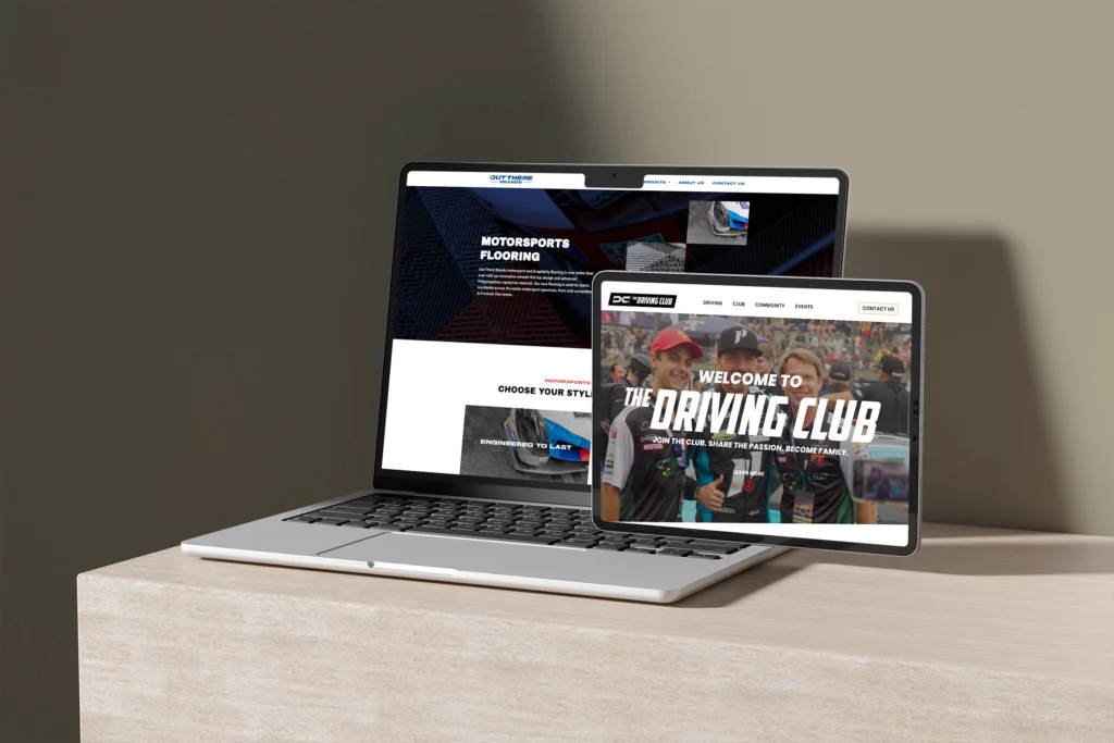 digi kuhlt web design multi device out there brands and driving club sites